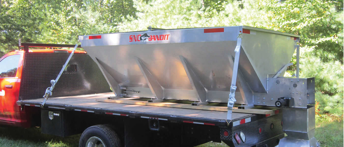 Gas Hydraulic Drive Sand & Salt Spreaders for Pickup Trucks Sno